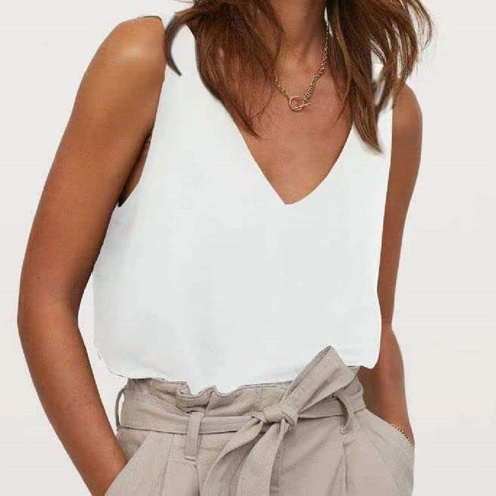 Women's Silk Spaghetti-strap Strap Vest Satin Non-slip Soft - Jointcorp