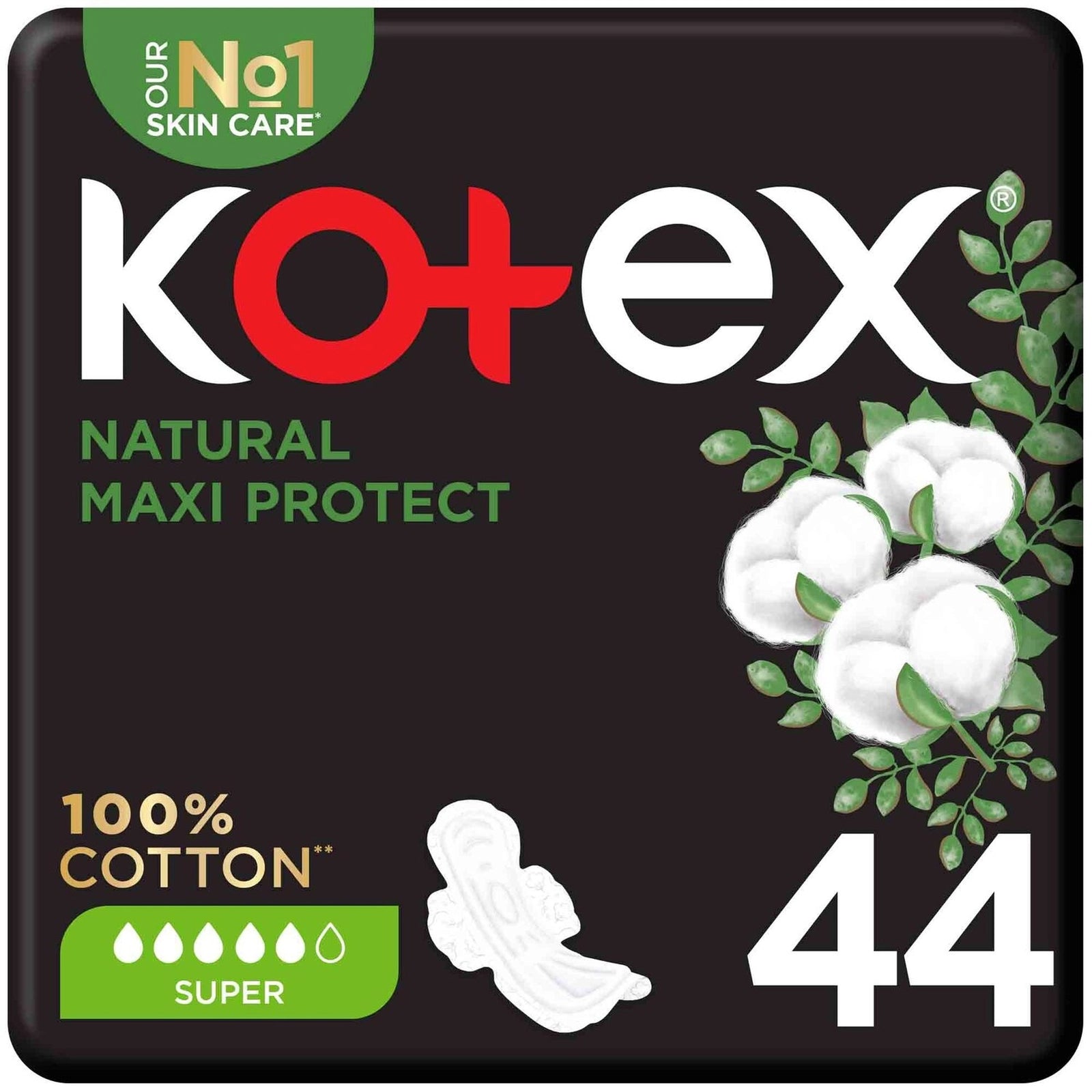 Kotex Maxi Super Unscented (44+16 Free) – 3X60 Pads Mega Pack
