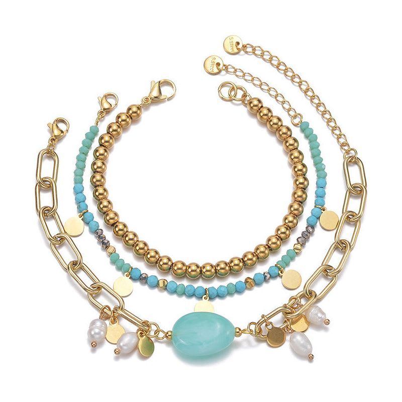 Multi-layer Twin Beaded Round Bracelet - Jointcorp