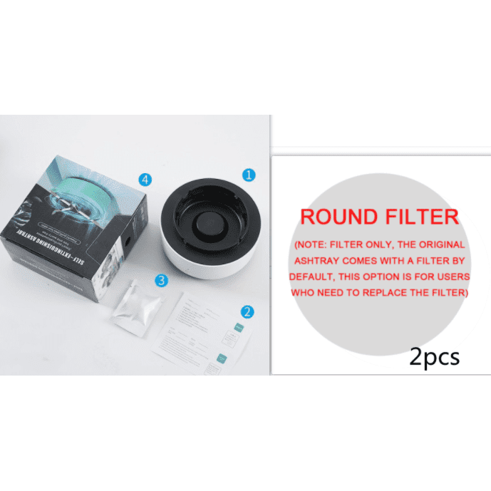 Smoke Removal Air Purification Ashtray Automatic Purifier Ashtray Portable