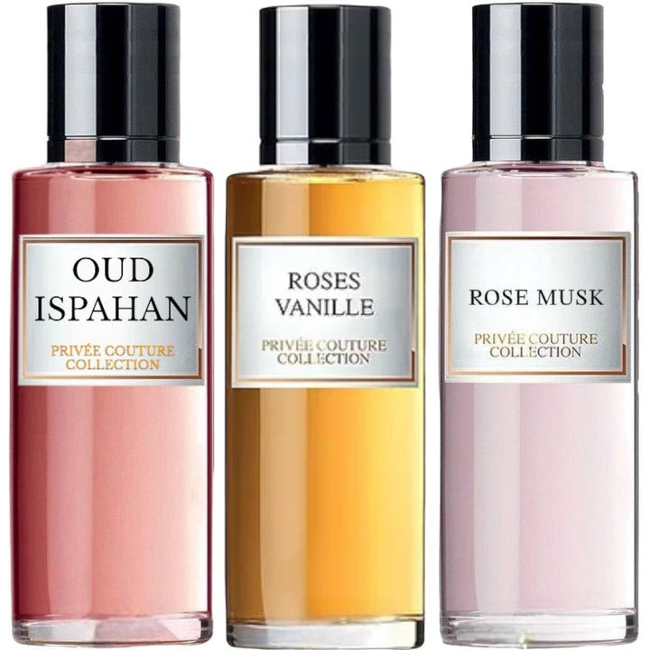 Generic PACK OF 3 | PERFUME FOR WOMEN 30 ML EAU DE PARFUM, ARD AL ZAAFARAN PERFUMES, FLORAL WOMEN FRAGRANCE, (ROSE VANILLA + MUSK + ISPAHAN)