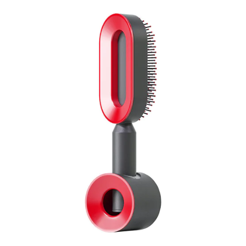 Self Cleaning Hair Brush For Women One-key Cleaning Hair Loss Airbag Massage Scalp Comb Anti-Static Hairbrush