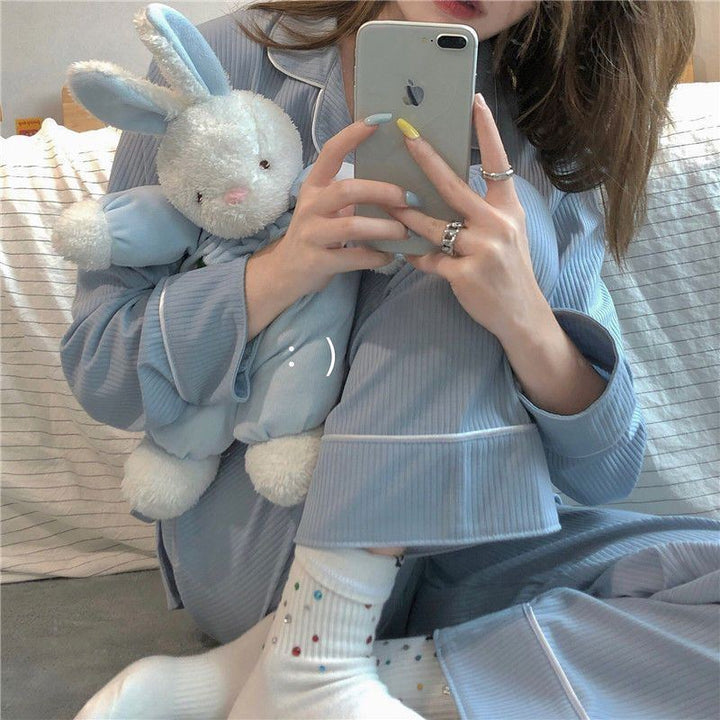 Japanese Pajamas Women Ins Sweet And Simple Homewear Suit - Jointcorp