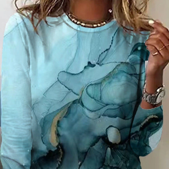 Women's Top Round Neck Loose Long-sleeved - Jointcorp