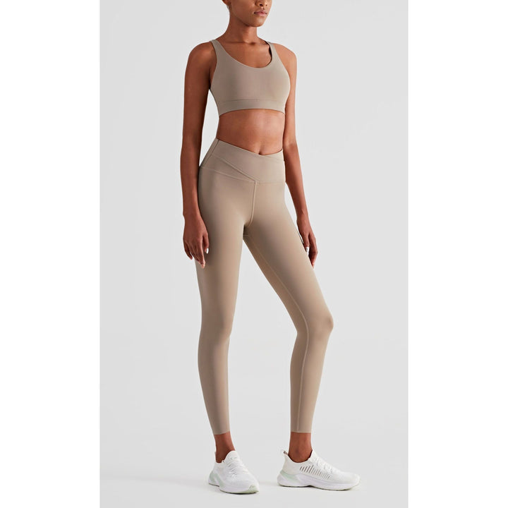 Fitness Leggings Hot Sweat Double Waist Thin Outdoor Hips Yoga Pants - Jointcorp