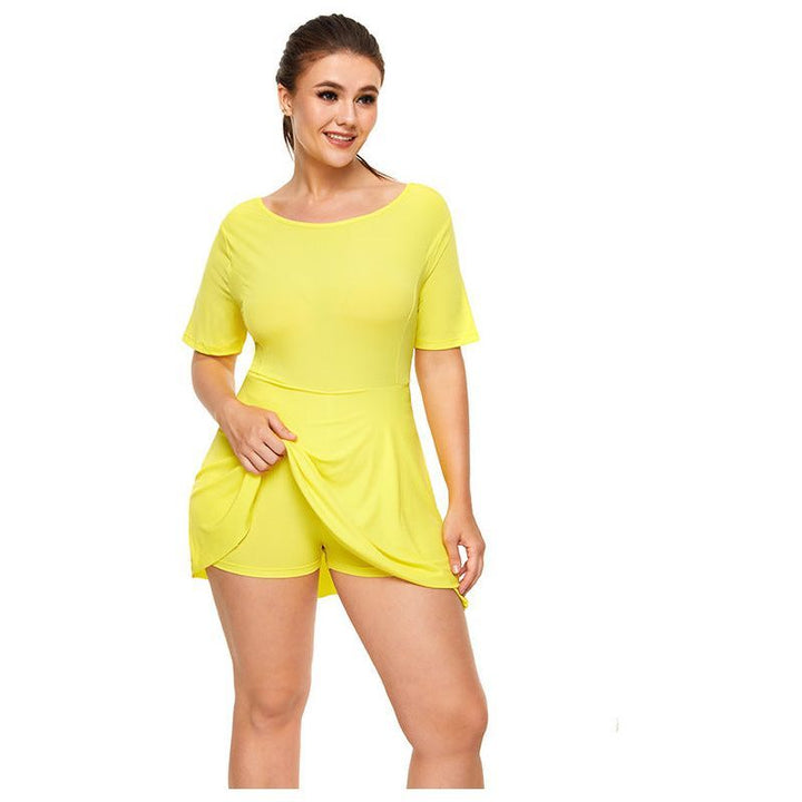 Tennis Dresses With Safety Pants Women Backless Golf Mini Sport Dress - Jointcorp
