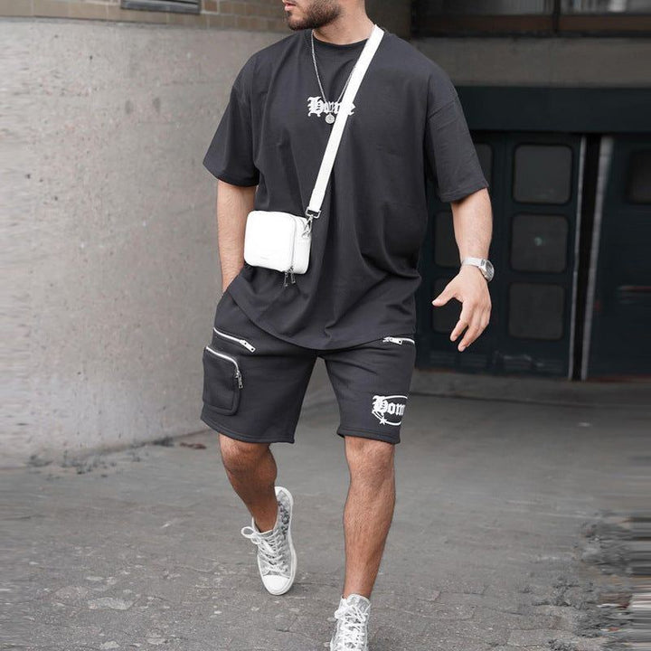 Casual T-shirt Shorts Set Men's Two-piece Suit - Jointcorp