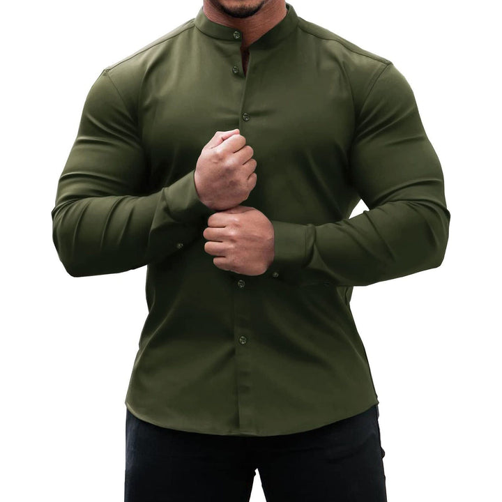 Men's Solid Color Sports Casual Shirt - Jointcorp