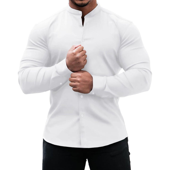 Men's Solid Color Sports Casual Shirt - Jointcorp