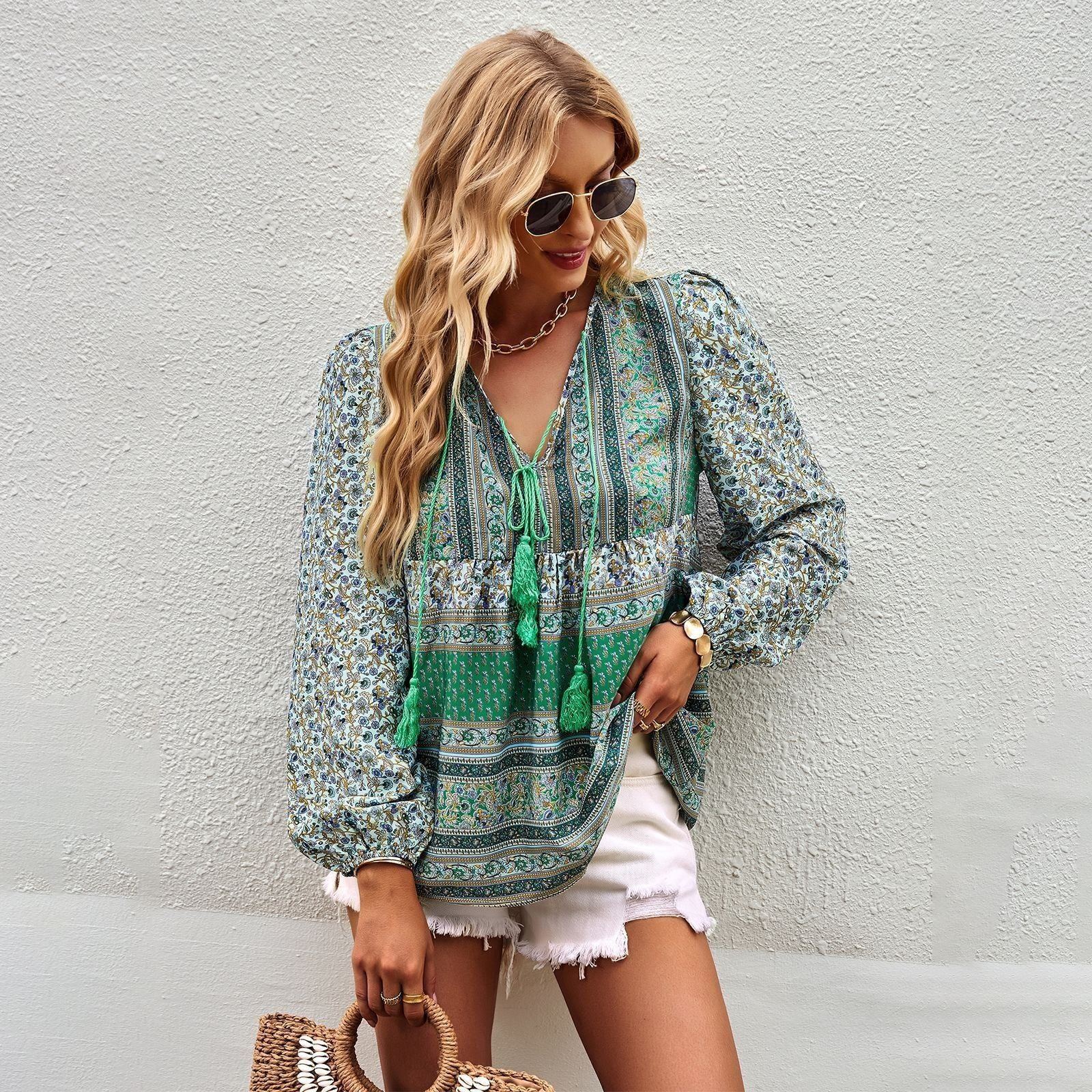 Bohemian Temperament Shirt Spring And Autumn New