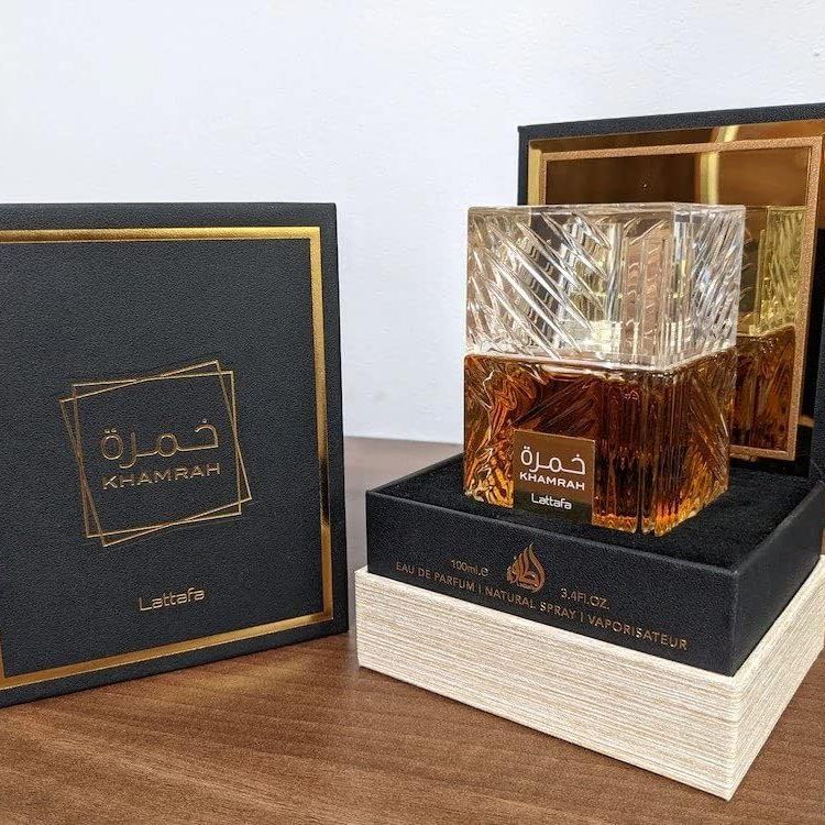 Lattafa Perfumes Khamrah for Unisex Eau de Parfum Spray, 3.4 Ounce