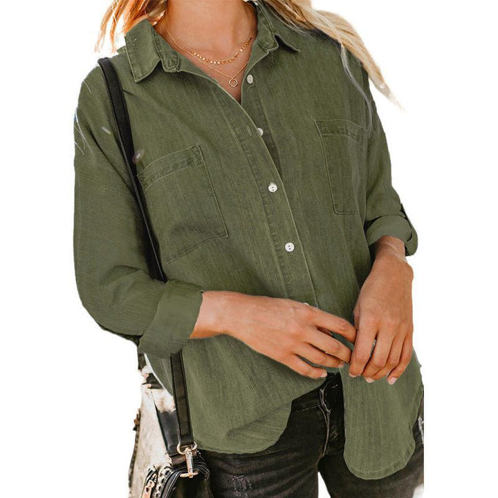Women's New Loose Casual Denim Shirt - Jointcorp