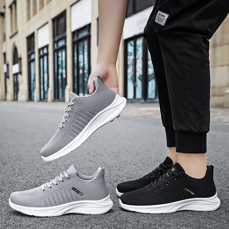 Summer New Fly Woven Mesh Breathable Shoes Comfortable Casual - Jointcorp