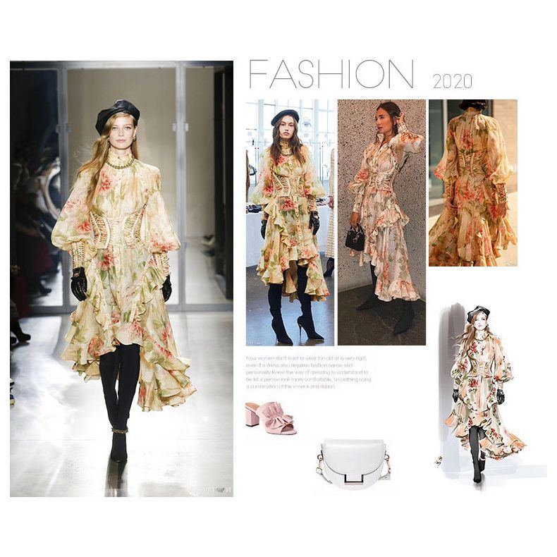 Women Flower Printed Party Dresses - Jointcorp