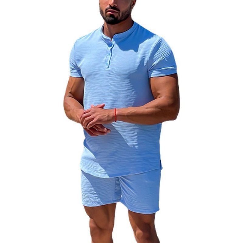 Men's Casual Cozy Cotton And Linen Two-piece Suit - Jointcorp