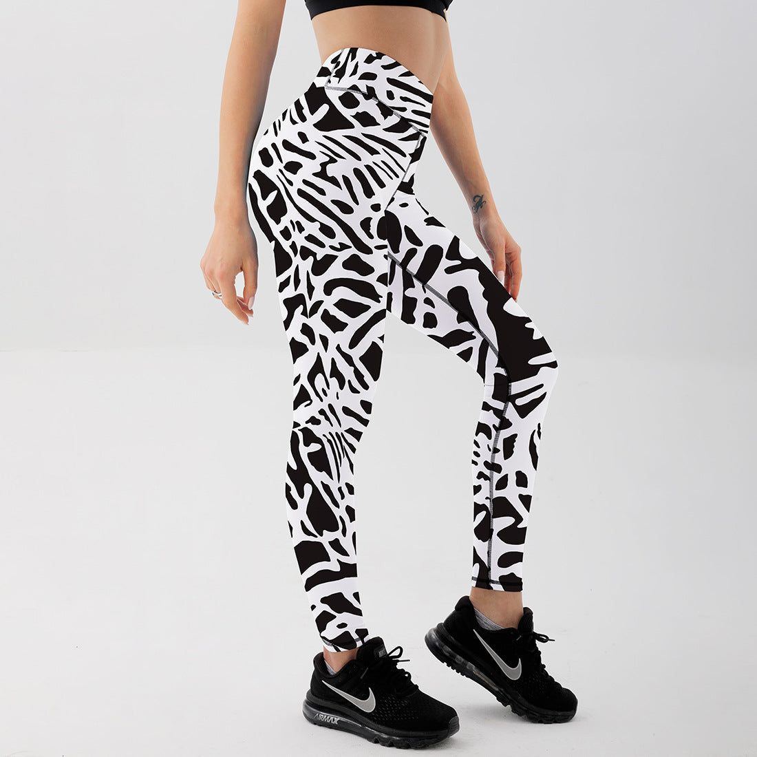 Printed Yoga Pants Breathable Sports High Waist Leggings - Jointcorp