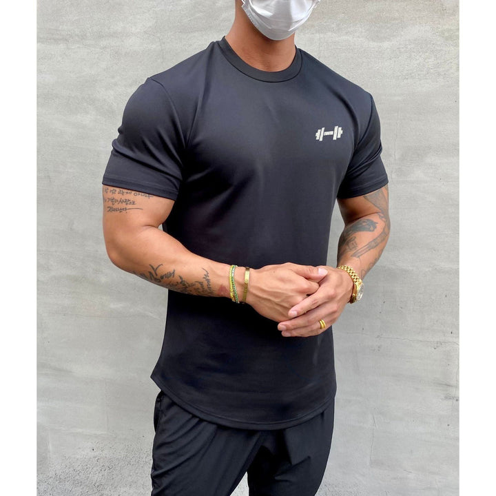 Men's Fashion Casual Slim Round Hem Short Sleeve - Jointcorp