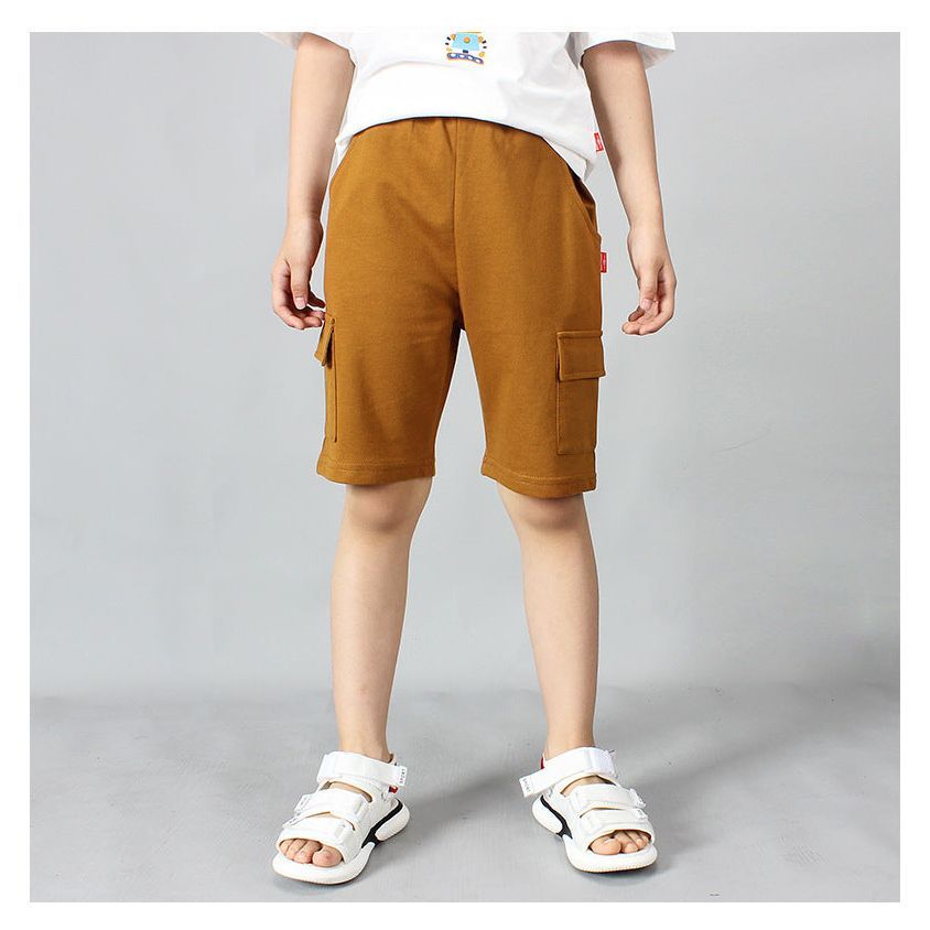 Summer New Boys' Cotton Casual Overalls Shorts