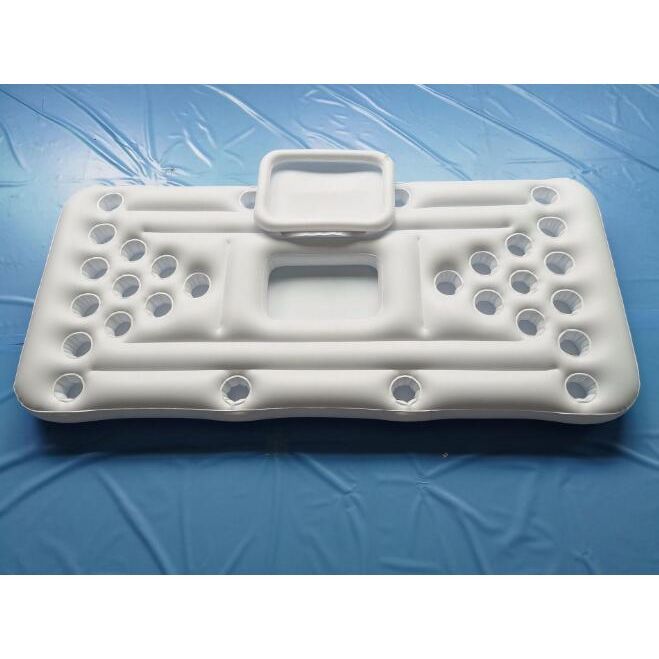 Water Party  Air Mattress Ice Bucket Cooler Cup Holder Inflatable Beer Pong Table Pool Float