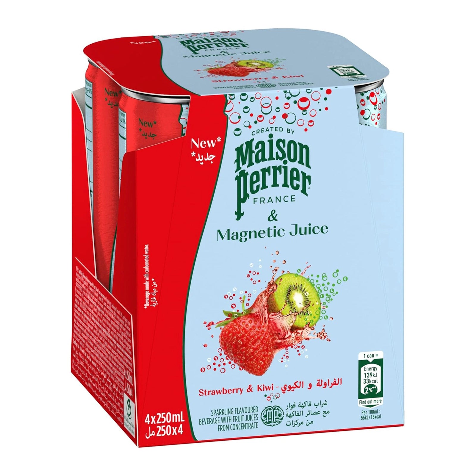 Maison Perrier Strawberry+ Kiwi 4X250ML