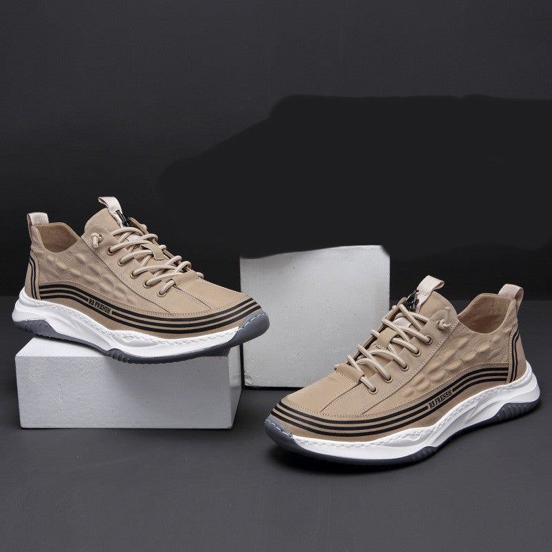 Fashion Summer Ice Silk Casual Men's Shoes