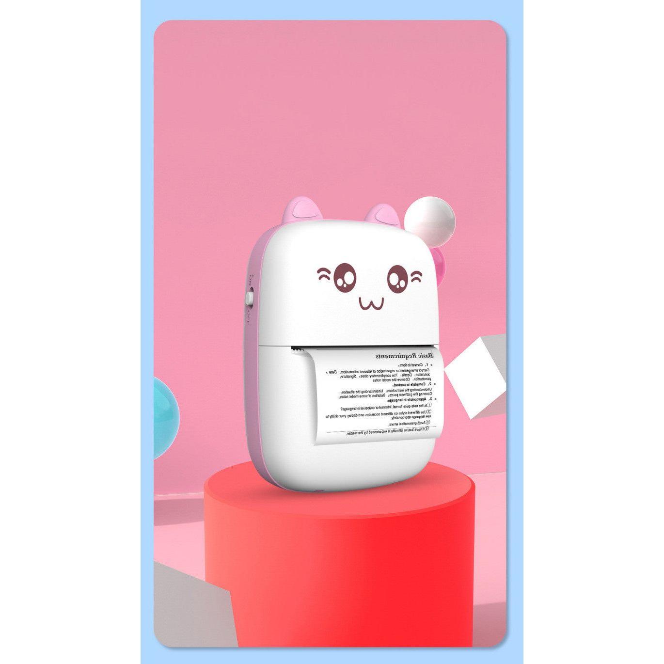 Mini Printer Portable Mini Bluetooth WiFi New Wrong Printer Mobile Phone Photo Title Note Hot Print Pocket Student Error Label Printer