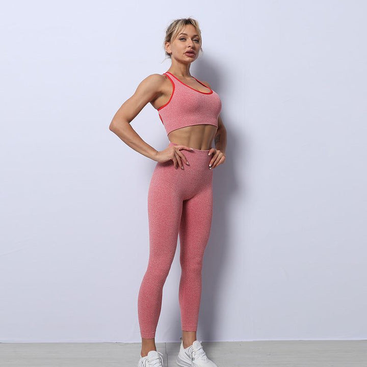 Beauty Back Sports Bra Sports Leggings Fitness Pants Yoga Suit - Jointcorp