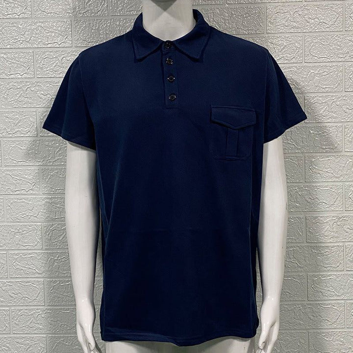 Men's Slim-fit Pocket Short-sleeved Sweater - Jointcorp