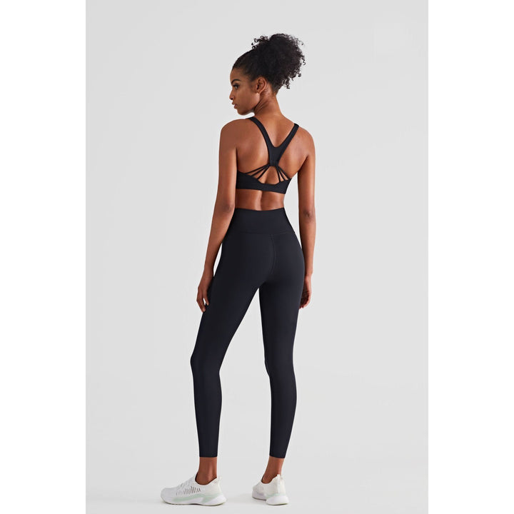 Fitness Leggings Hot Sweat Double Waist Thin Outdoor Hips Yoga Pants - Jointcorp