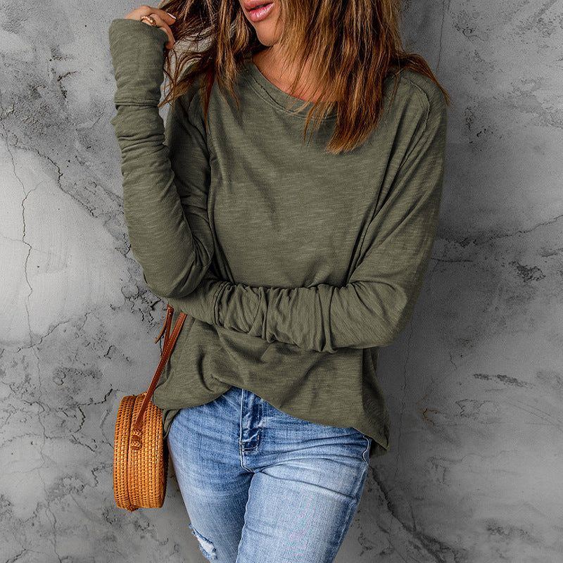 Shiying European And American Raglan Long Sleeve Women