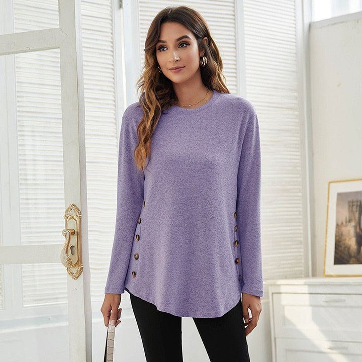 Loose Maternity Blouse Long Sleeve T-Shirt Tees Spring Autumn Casual Female Women's Clothing O-Neck Pullover Shirt Top Plus Size - Jointcorp