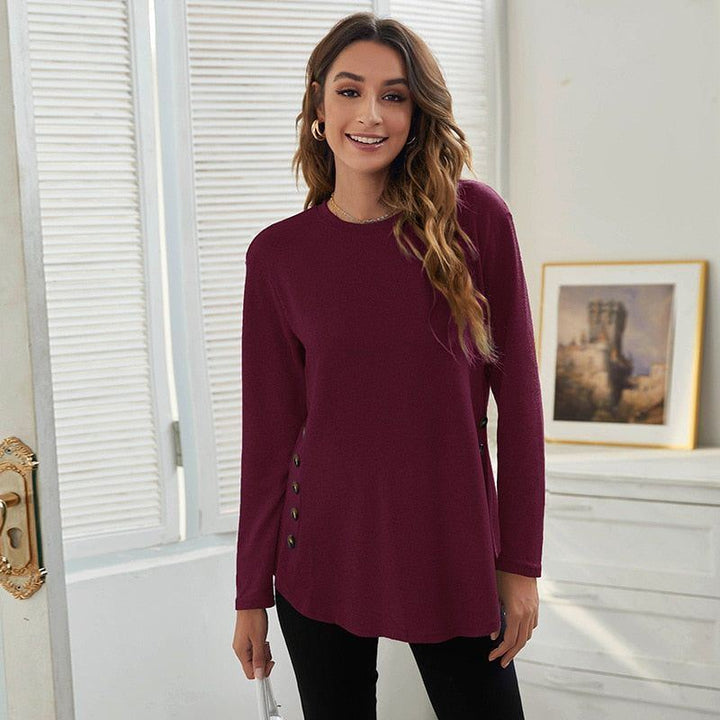Loose Maternity Blouse Long Sleeve T-Shirt Tees Spring Autumn Casual Female Women's Clothing O-Neck Pullover Shirt Top Plus Size - Jointcorp