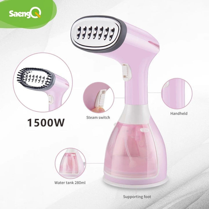 Handheld Garment Steamer 1500W Mini Portable Vertical Fast-Heat For Clothes Ironing