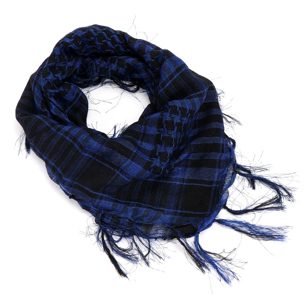 Military Tactical Scarf Camouflage Mesh Neck Scarf KeffIyeh Sniper Face Scarf Veil Shemagh Head Wrap for Outdoor Camping Hunting
