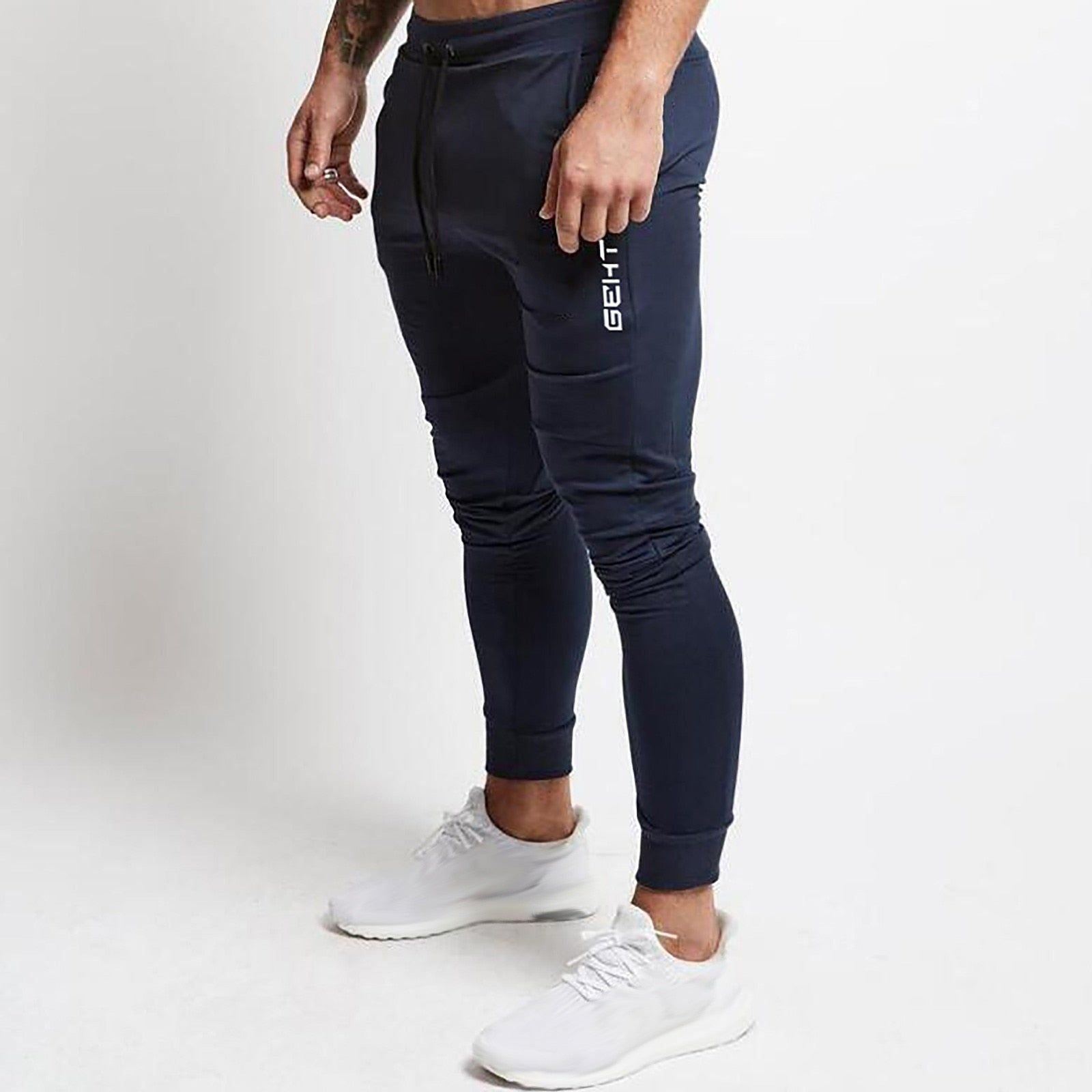 Men pants Athletic Workout Jogger Sweatpants For Men With Pocket Drawstring Gym Plus Size Running Exercise Track Trouser - Jointcorp
