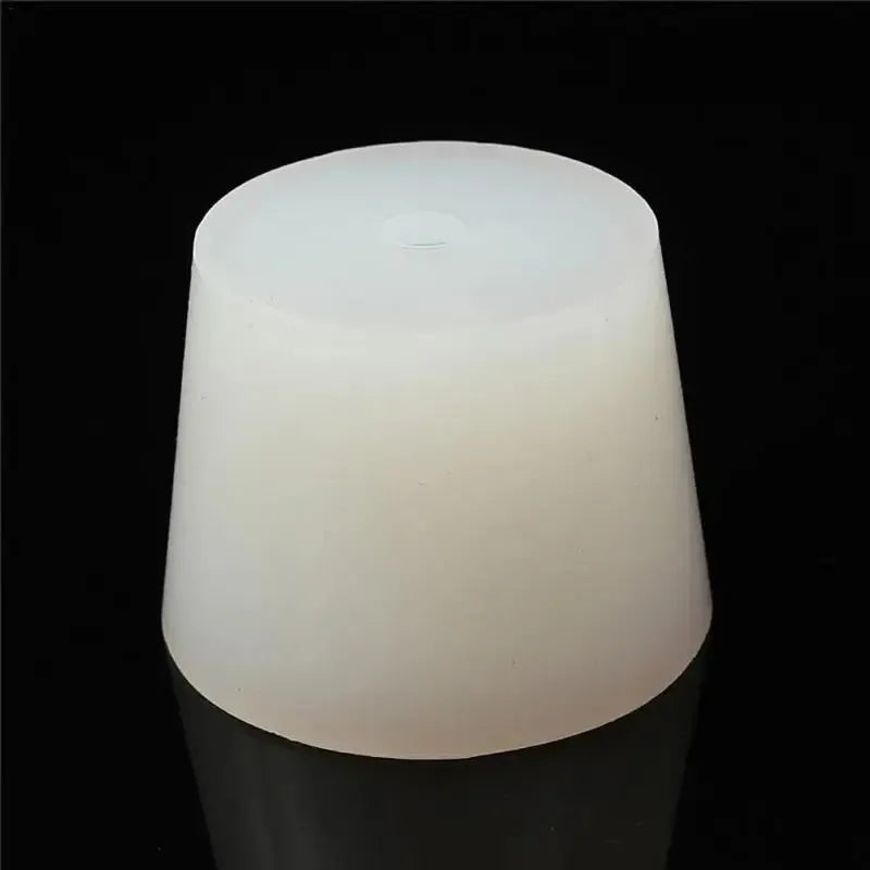 1pcHome Brew Wine Stoppers Silicone Plug With 8mm Hole For Airlock Valve Bubbler Fermentation Exhaust Valve Silicone Rubber Plug