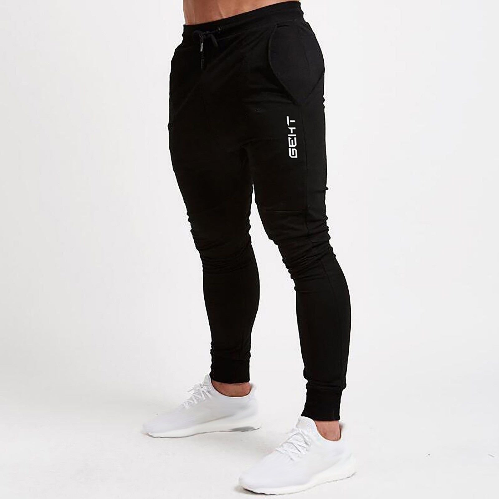 Men pants Athletic Workout Jogger Sweatpants For Men With Pocket Drawstring Gym Plus Size Running Exercise Track Trouser - Jointcorp