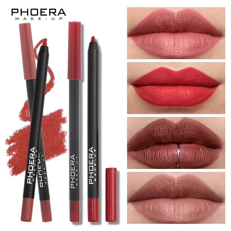 13 Colors Fog Surface Matte Lipstick Pen Wooden Waterproof Lasting Non-fading Stereo Lip Liner Pencil Makeup Cosmetic TSLM1