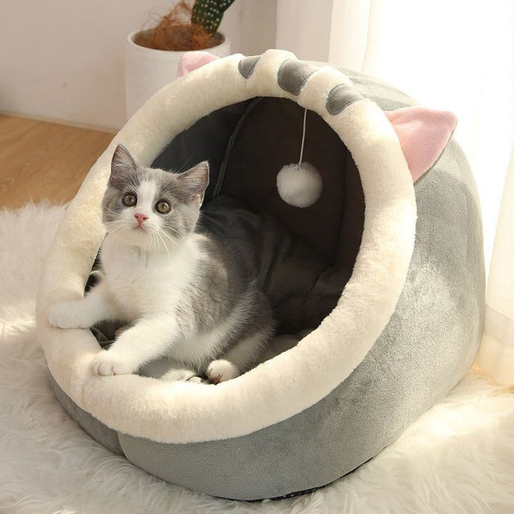 Deep Sleep Cat Bed Warm Pet Basket Cozy Cat House Kitten Lounger Cushion Cat Nesk Tent Very Soft Small Dog Mat Bag Cave Cats Bed - Jointcorp