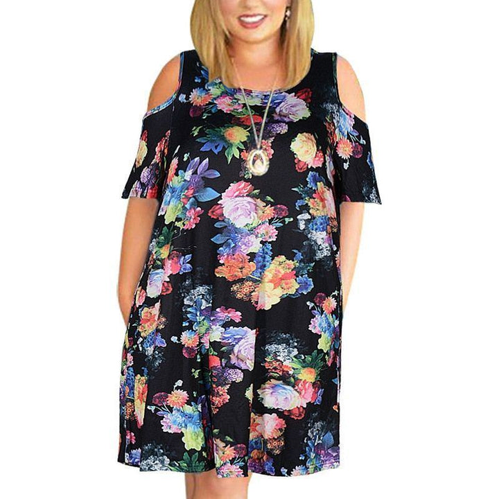 Dress for Woman Summer dress Loose plus size dresses off the shoulder women clothing - Jointcorp