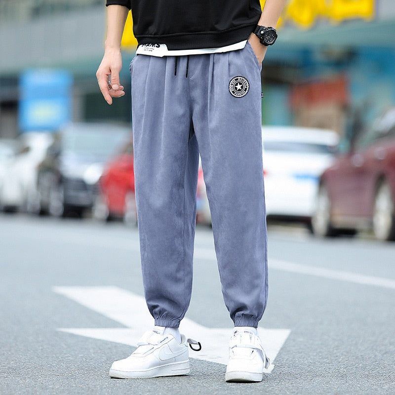 Men Joggers Track Pants Elastic Waist Sport Casual Trousers Streetwear Clothing - Jointcorp
