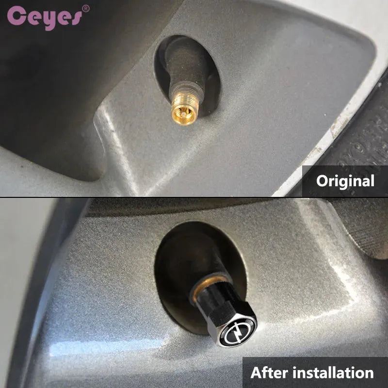 Ceyes 4pcs/lot Car Emblems Car Styling Case For Opel Insignia Astra Antara Meriva Zafira H G Corsa Car-Styling Auto Accessories