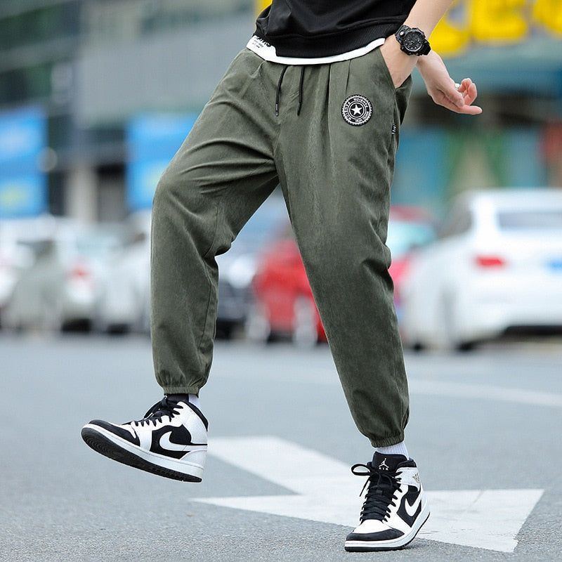 Men Joggers Track Pants Elastic Waist Sport Casual Trousers Streetwear Clothing - Jointcorp
