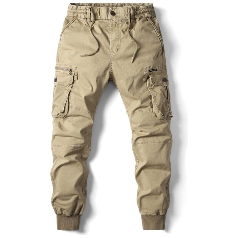 Pants Men Jogging Casual Pants Cotton Full Length Military Mens Streetwear - Jointcorp