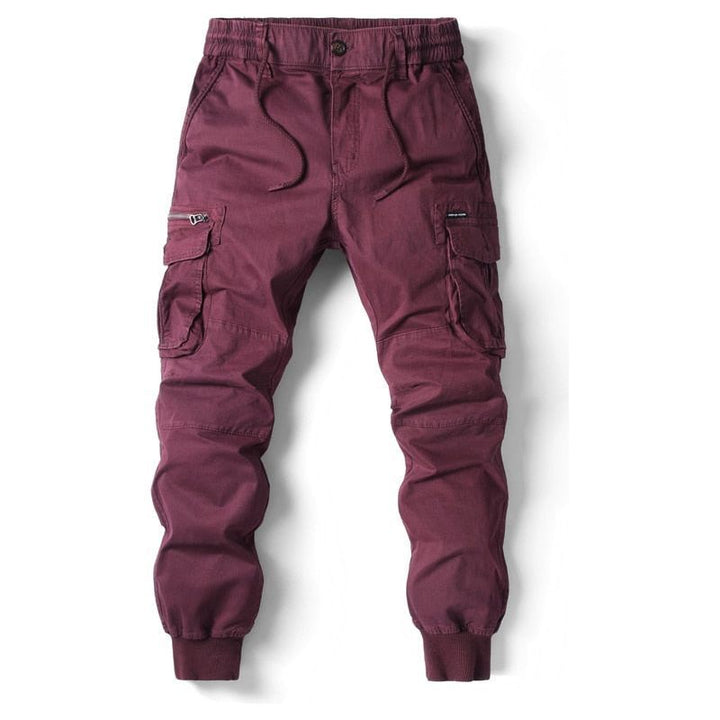 Pants Men Jogging Casual Pants Cotton Full Length Military Mens Streetwear - Jointcorp