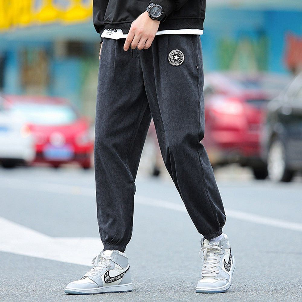 Men Joggers Track Pants Elastic Waist Sport Casual Trousers Streetwear Clothing - Jointcorp