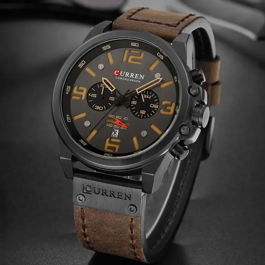 CURREN Watches Waterproof Sport for Mens