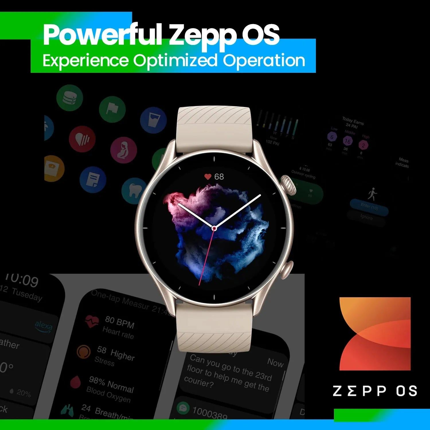 New Amazfit GTR 3 GTR3 GTR-3 Smartwatch Alexa Built-in Health Monitoring 1.39" AMOLED Display Smart Watch for Android IOS Phone