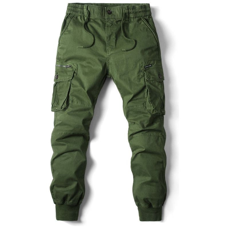 Pants Men Jogging Casual Pants Cotton Full Length Military Mens Streetwear - Jointcorp