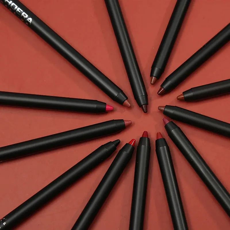 13 Colors Fog Surface Matte Lipstick Pen Wooden Waterproof Lasting Non-fading Stereo Lip Liner Pencil Makeup Cosmetic TSLM1